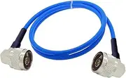 RG402 N-to-N-Straight DC-6GHZ High-Frequency Sheathed Semi Flexible Cable Coaxial Tail Fiber Extension Jumper(N M90 to N M90,20CM)