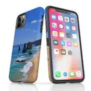 For iPhone 11 Pro Max Case Armoured Tough Cover,Famous Rocks