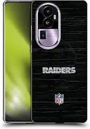 Head Case Designs Officially Licensed NFL Distressed Look Las Vegas Raiders Logo Soft Gel Case Compatible with Oppo Reno10 Pro+
