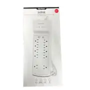 NEW CyberPower 10-Outlet Surge Protector with USB and 4 ft. cord, White