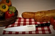 SABATIER , semi Serrated Chefs Knife ,Au Carbone, Made in France