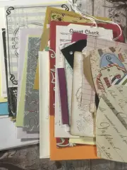 Junk Journal- Bags, Cards, Envelopes Tags, Receipts And Tickets- Lot