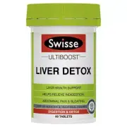 Swisse Ultiboost Liver Detox 60 Tablets Support Liver Health Relieve Indigestion