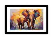 Elephant Modern Art Framed Art Framed print Art Poster