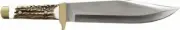 Uncle Henry Knife Full Tang Bowie Stag Handle Fixed Blade Knife 184STUH