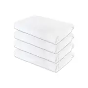 4PK Jason Commercial J-Dry Supreme Bath Towel Large 76x150cm - White