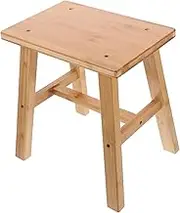 IMIKEYA Bamboo Stool Wooden Boys and Girls' Bench Multi-use Mini Foot Stool for Home Garden