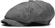 [HAMKVBPR] Men's Beret Hats Men's Hat Literary Retro Octagonal Hat Breathable Beret Mens Hat Flat Cap