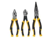 DeWALT Hand Tools Plier Set 3 Piece Diagonal Long Nose & Combination DHT082813