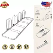 All-New 4-Bike Floor Storage Rack – Fits Mountain & Road Bikes with Disc Brakes