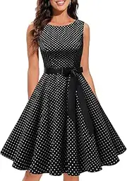 [Gardenwed] Women's Audrey Hepburn Rockabilly Vintage Dress 1950s Retro Cocktail Swing Party Dress