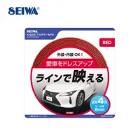 在飛比找PChome24h購物優惠-SEIWA 車內外防撞飾條(紅色) K426