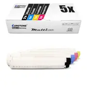 5x Toner for OKI C 822 CDTN Dn N 44844613 - 44844616 Set