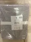 Pottery Barn Kids Organic Jersey Stripe Queen Sheet Set NWT Gray