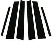 SILILAN 6Pcs Car Pillar Posts Window Molding Cover Trims Decoration Stickers Glossy Black for Equinox 2018-2021 2022 2023 2024