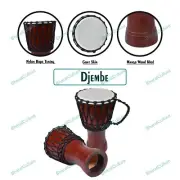 African Djembe Drum Professional Bongo Wood Good Sound Musical Instrument