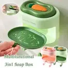 with Laundry Brush Soap Box Free Punching Soap Dish Bathroom Accessories