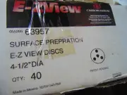 40ct Carborundum E-ZView Disc 4 1/2" surface prepration 63957 very fine flexloc
