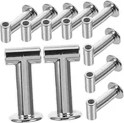 LIFKOME 10pcs Goods Shelf Railing Adapter Connectors for Supermarket Shelves Easy Assembly Aesthetic Enhancement Support for Handrail Connections