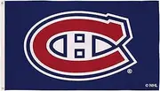 NHL Montreal Canadiens 3' x 5' Outdoor Durable Flag with Grommets, Heavy Duty Flag & Banner for Outdoor Garden Patio, Indoor Wall Decor Flag for Room, Works with Flag Poles for Outside House