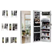 Levede Mirror Jewellery Cabinet Full Length Makeup Storage Jewelry Organiser Box