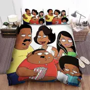 v4943 Bed Sheets The Cleveland Show Family Having Fun Together Duvet Cover Set Bed Linen Bed Sheets IU4943