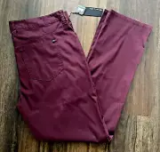 Travis Mathew NWT Men's 38x32 The Trifecta Pants Winetasting Burgundy NWT $124