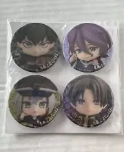 Touken Ranbu Set of 4 Anime Button Pins