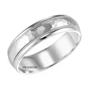 HAMMERED FINISH PLATINUM MENS WEDDING BANDS,MENS PLATINUM WEDDING RINGS 6MM