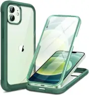 Glass Case for iPhone 12/ iPhone 12 Pro 6.1 inch (2020), Full-Body Clear Bumper