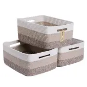 Large Storage Baskets for Shelves, Closet Organizers and Storage Bins for Clo...