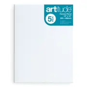 5pc Artitude Cotton 12x16'' Canvas Panel Art/Craft 280gsm Oil/Acrylic Painting