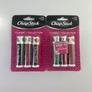 2 Sets Chapstick Classic Lip Balm, Classic Collection, 3 Ct, 0.15 oz 6 Total