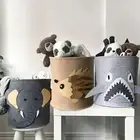 Felt Laundry Basket Sundries Folding Storage Box Storage Bucket for Kids Toys