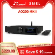 SMSL AO200 MKII Digital Power Amplifier Bluetooth 5.0 Input XLR Speaker Output