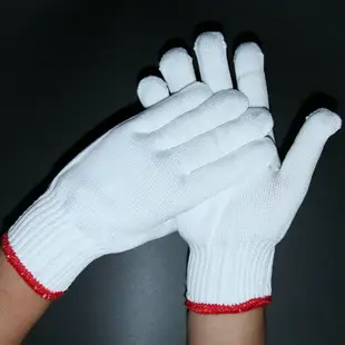 尼龍手套加厚耐磨 勞保手套白手套棉線手套包郵司機工作手套