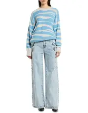 [Sass & Bide] Animal Oversize Knit Jumper in Multi Blue