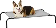 Amazon Basics Cooling Elevated Dog Bed with Metal Frame, Medium, 109 x 66 x 20 centimeters, Grey