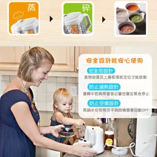 美國Baby brezza食物調理機(數位版)【送專用蒸鍋+Baby Banana 珊瑚心型香蕉牙刷】