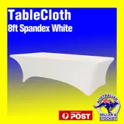 Tablecloths FITTED Spandex Wedding Trestle Table Cloths 8ft White Event Party