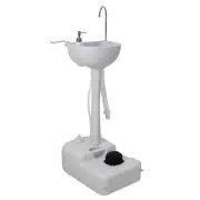 [EU Direct] CALTER 19L Portable Camping Sink Water Tank Outdoor Basin Stand with Towel Holder Soap Dispenser Hand Wash F