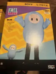 Kids Fall Guys Blue Polyester Tunic Blue Costume Extra Large 14/16 New