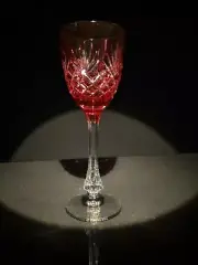 Faberge Odessa Ruby Red Crystal Colored Glass
