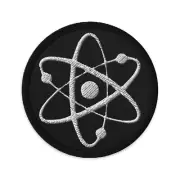 Atomic Nucleus Symbol Nuclear Power Embroidered Patch