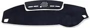 Non-Slip Dash Mat for Land Rover for LR3 LR4 for Discovery 3 4 2005-2016 Car Dashboard Mat Dash Mat Dashmat Sunshade Protective Carpet(RHD Black)