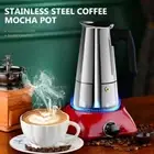 Stainless Steel Mocha Espresso Coffee Maker Pot Stovetop Tool Filter : 9 Cups