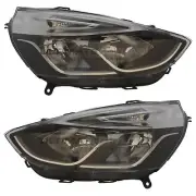 Headlights Renault Clio Mk4 2016-2019 Grey Inner Headlamps 1 Pair Left & Right