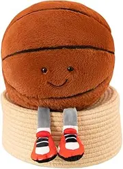 13 Inch Basketball Pillow Plush - Soft Sports Stuffed Animal for Boys and Girls - Room Decor Gift