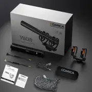Professional Super Cardioid Video Microphone with Shock Mount, Camera Microphone