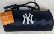 TOMMY BAHAMA - NY YANKEES ROLL-UP PORTABLE LARGE SISAL BEACH PICNIC MAT BLUE NWT
